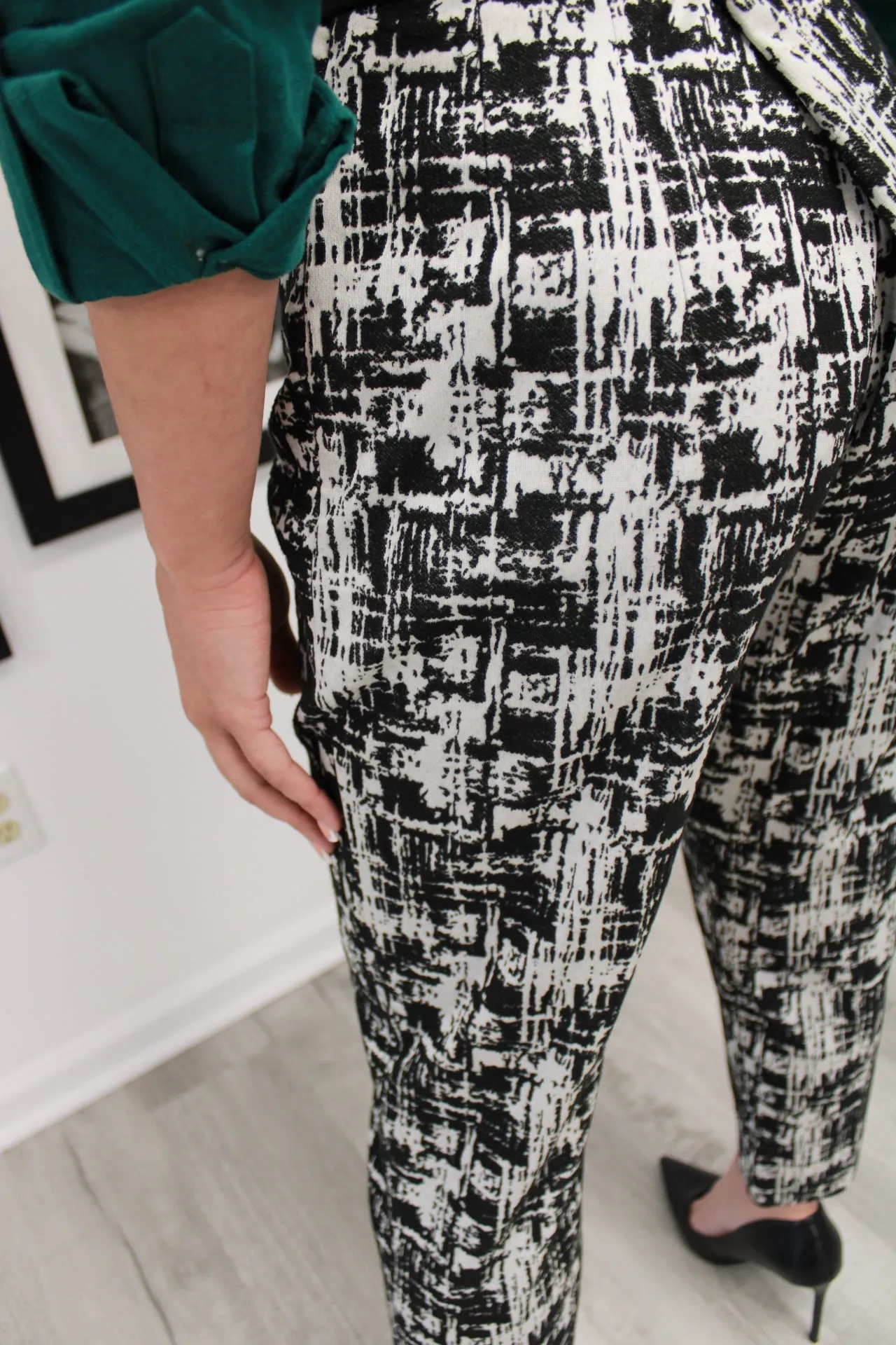 Jacquard Black   White Pant by Joeffer Caoc