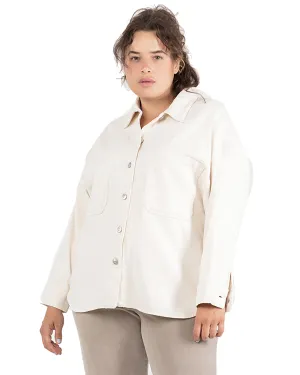 Kamryn Denim Shacket | Ivory