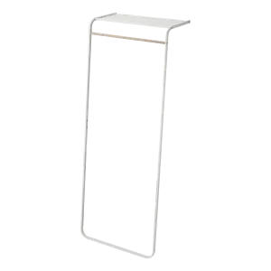Leaning Coat Rack with Shelf