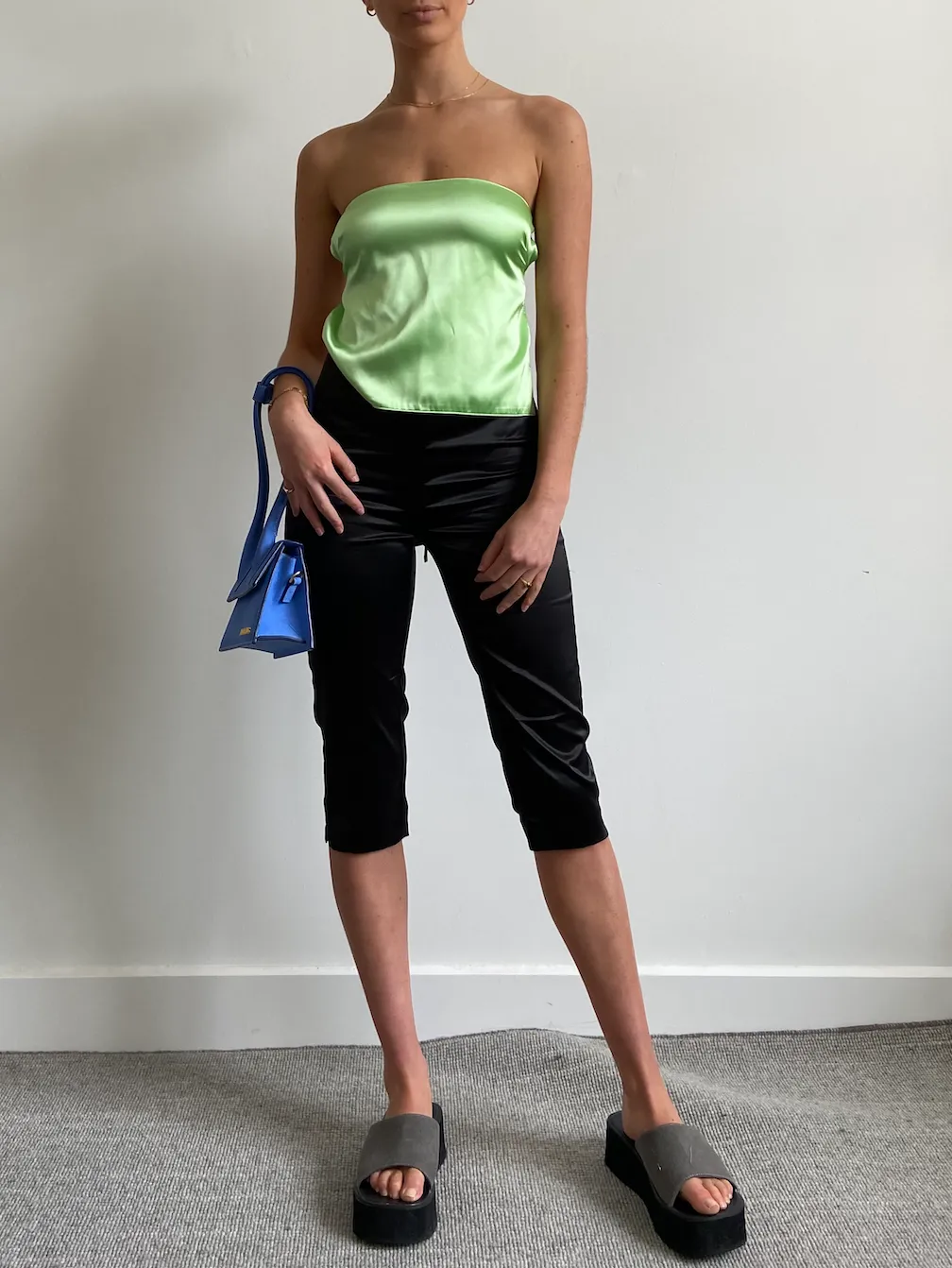 Lime Green Archie Tie Top