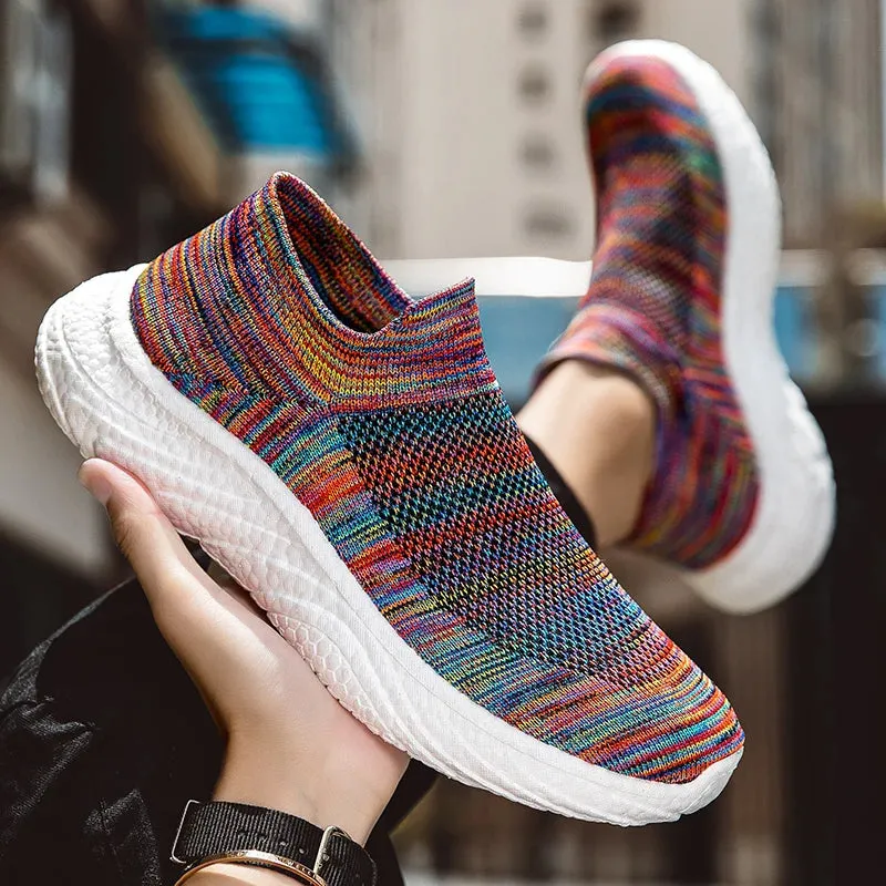 Men's Super Breathable Fly Woven Socks Shoes