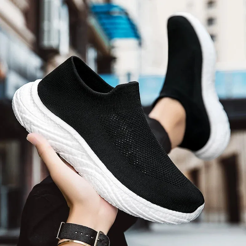Men's Super Breathable Fly Woven Socks Shoes