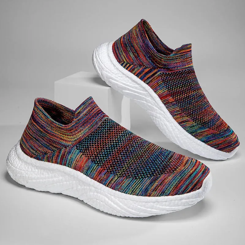 Men's Super Breathable Fly Woven Socks Shoes