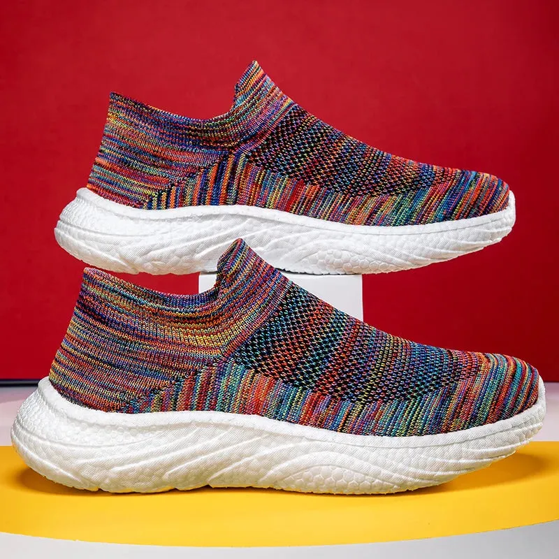 Men's Super Breathable Fly Woven Socks Shoes