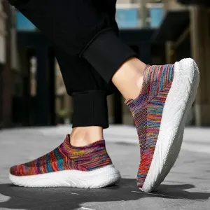 Men's Super Breathable Fly Woven Socks Shoes