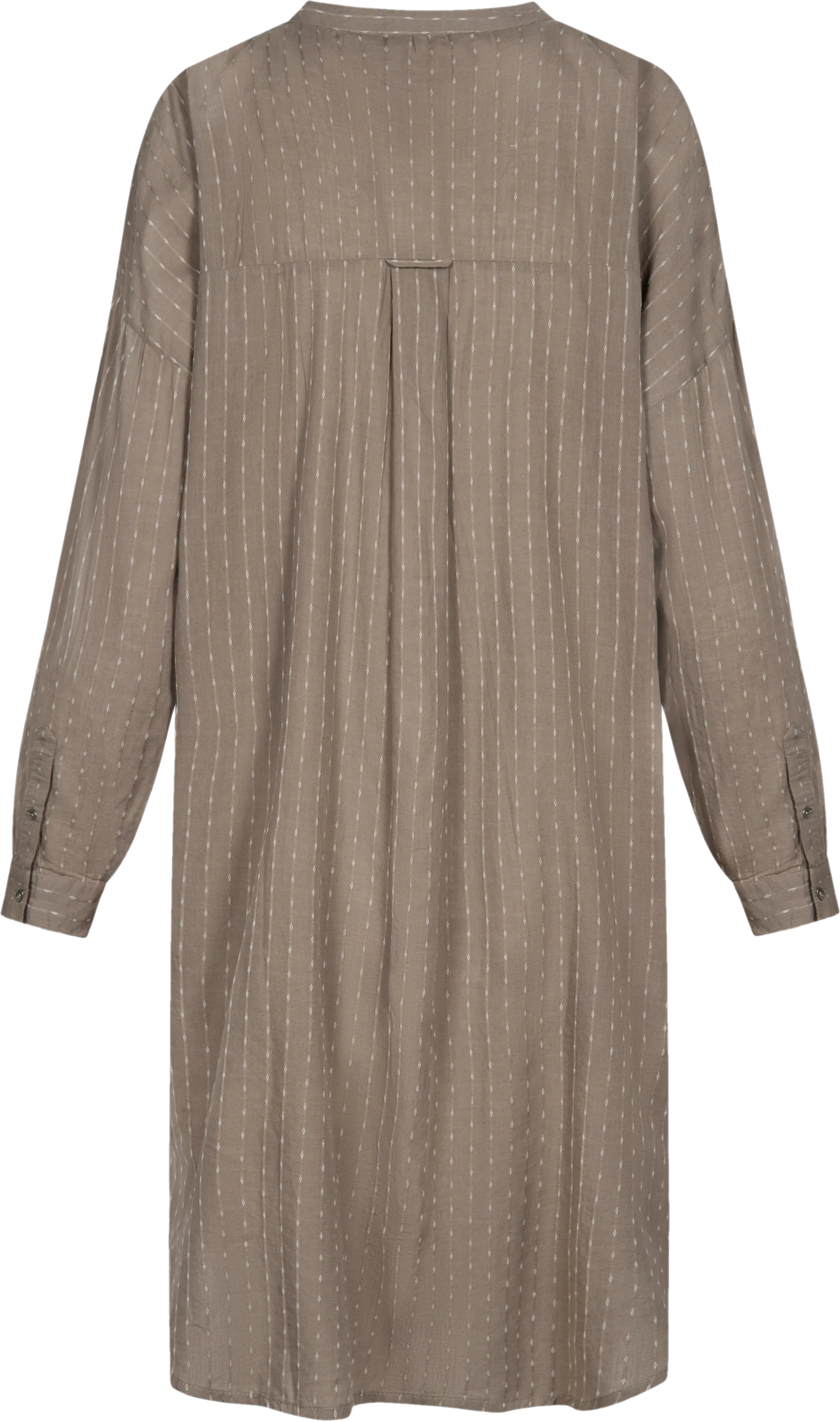 Oline Cotton Shirt Dress - Taupe