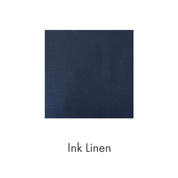 Oxford Shirt Dress in Ink Linen