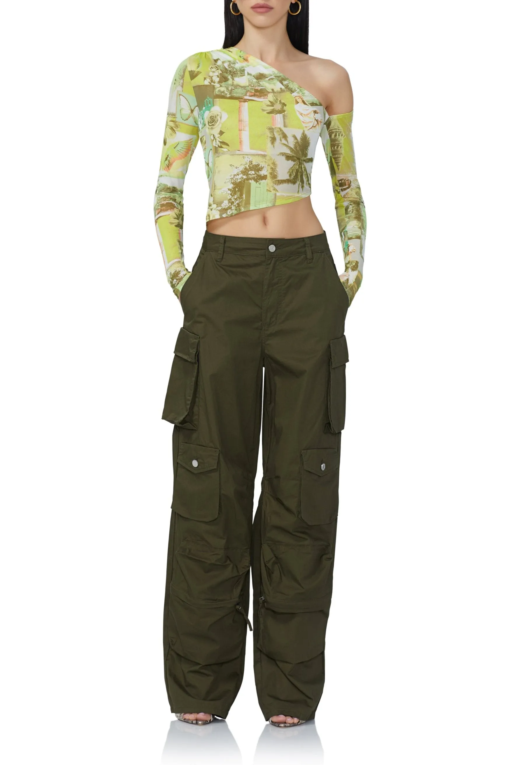 Parker Baggy Cargo Pant - Olive Night