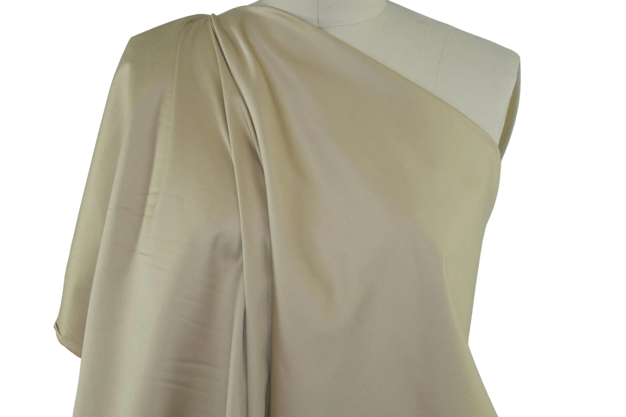 Premium Jeans Designer Stretch Satin Finish Denim - Golden Tan