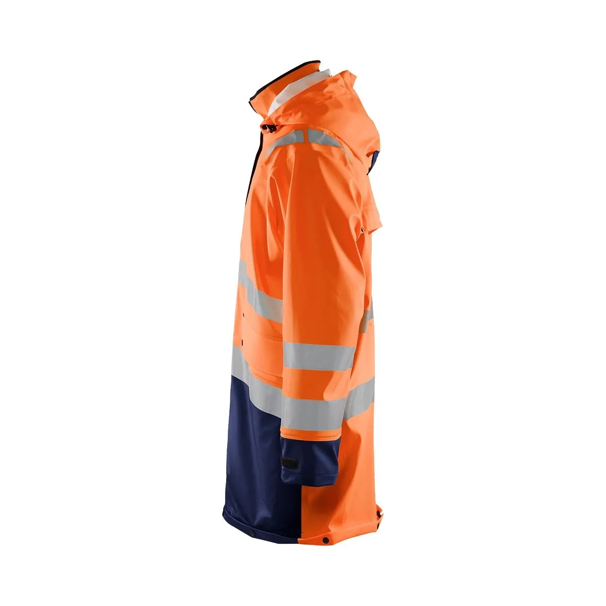 Rain&#x20;Coat&#x20;High&#x20;Vis&#x20;Level&#x20;2&#x20;4306&#x20;High&#x20;Vis&#x20;Rood&#x2F;Zwart&#x20;-&#x20;Bl&#xE5;kl&#xE4;der