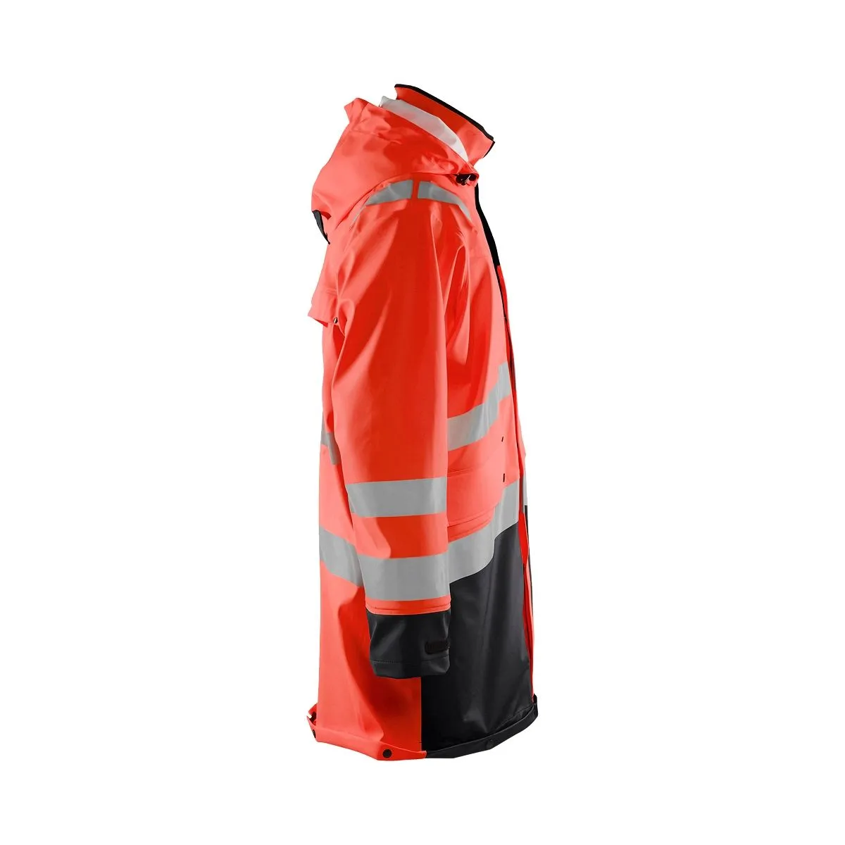 Rain&#x20;Coat&#x20;High&#x20;Vis&#x20;Level&#x20;2&#x20;4306&#x20;High&#x20;Vis&#x20;Rood&#x2F;Zwart&#x20;-&#x20;Bl&#xE5;kl&#xE4;der