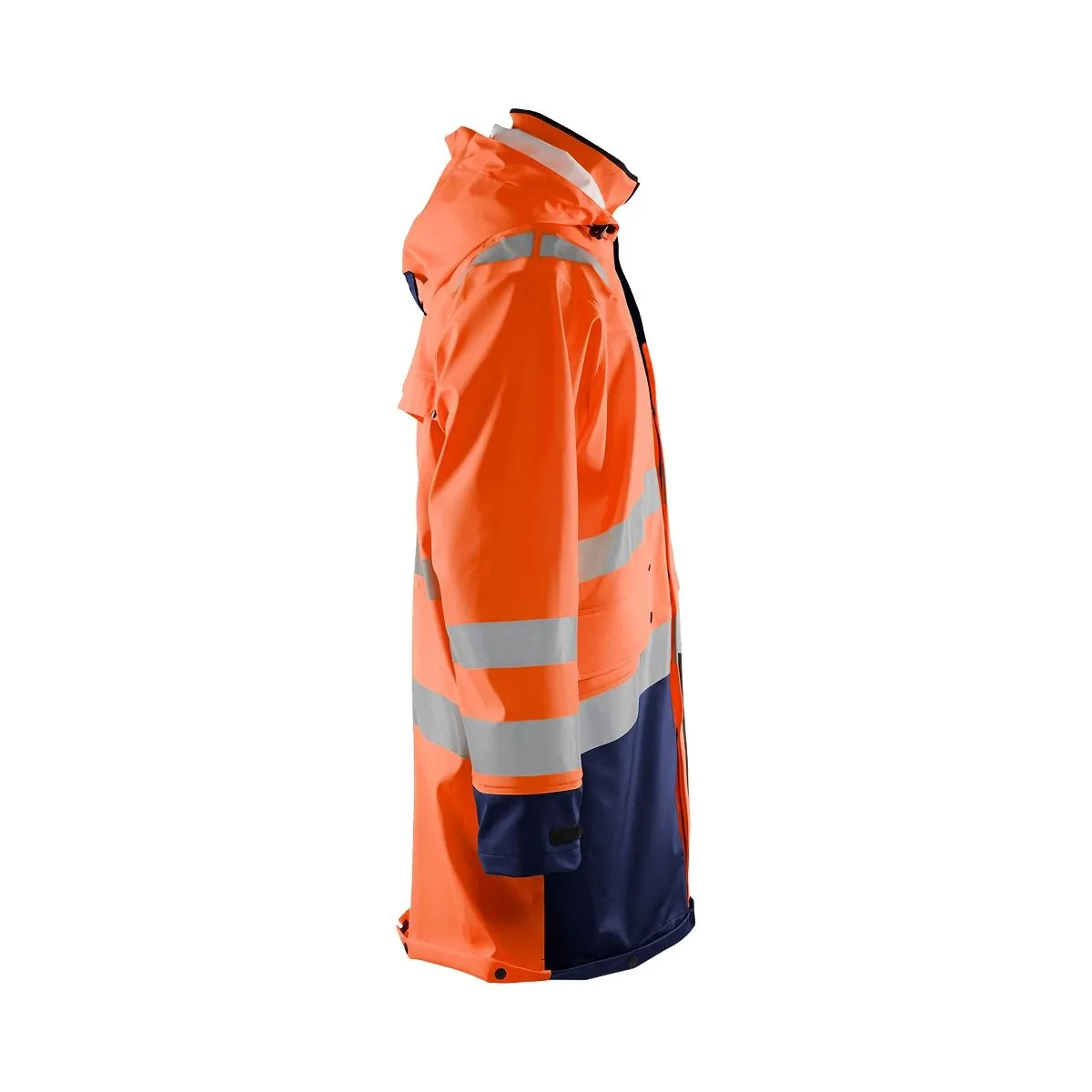 Rain&#x20;Coat&#x20;High&#x20;Vis&#x20;Level&#x20;2&#x20;4306&#x20;High&#x20;Vis&#x20;Rood&#x2F;Zwart&#x20;-&#x20;Bl&#xE5;kl&#xE4;der