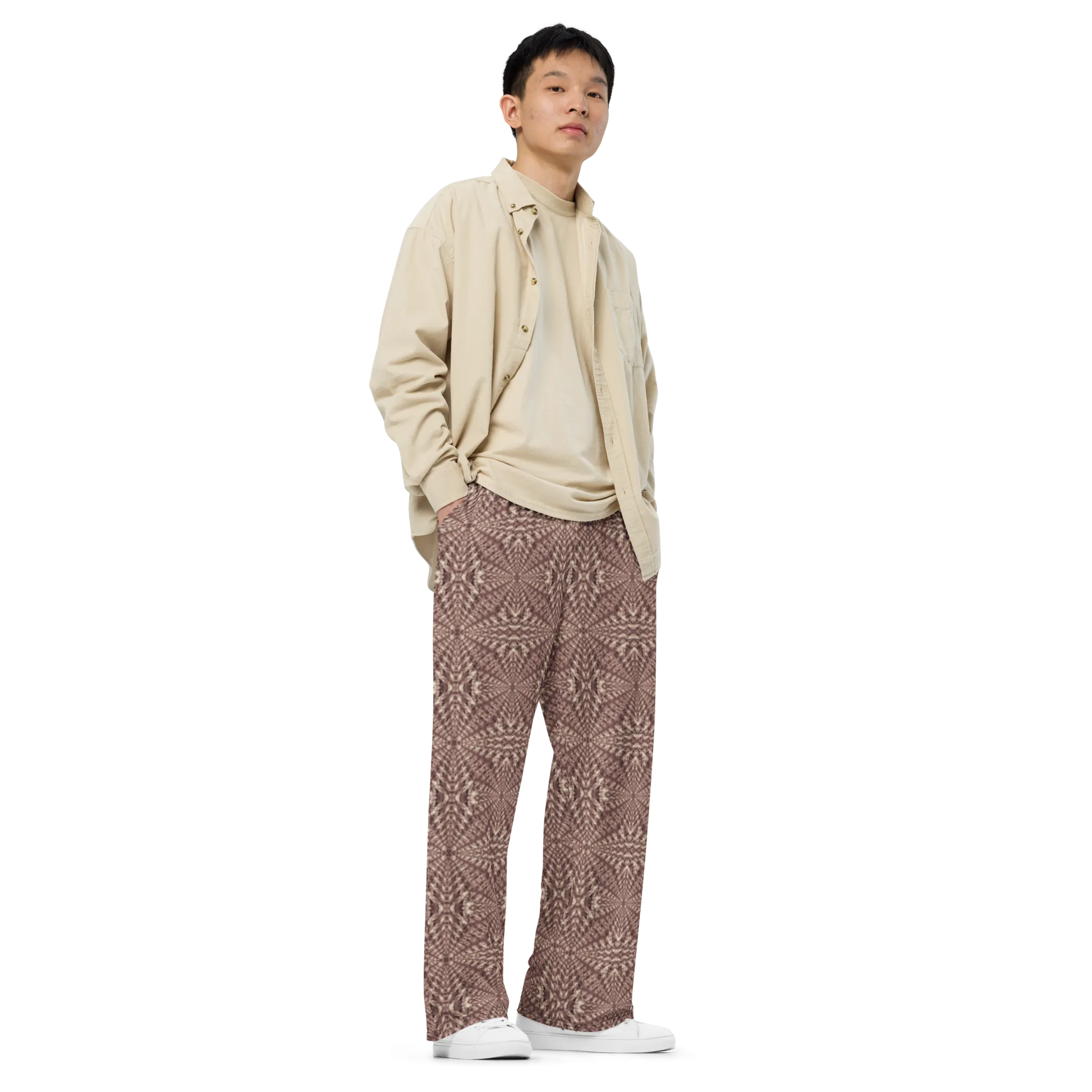 Recursia Fabrique Unknown II Men's Wide Leg Pants In Pink