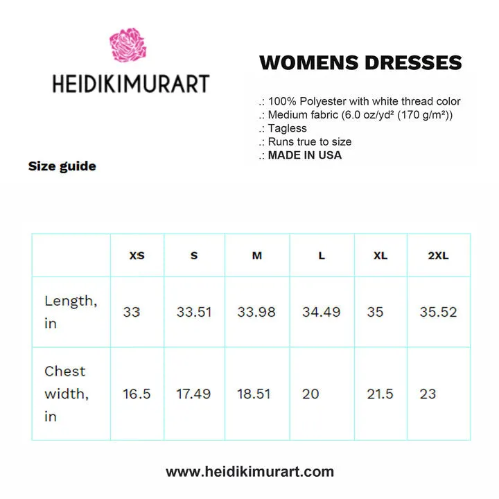 Red Buffalo Plaid T-Shirt Dress, Plaid Print Best Designer Women's Tee Shirt Dress -Made in USA