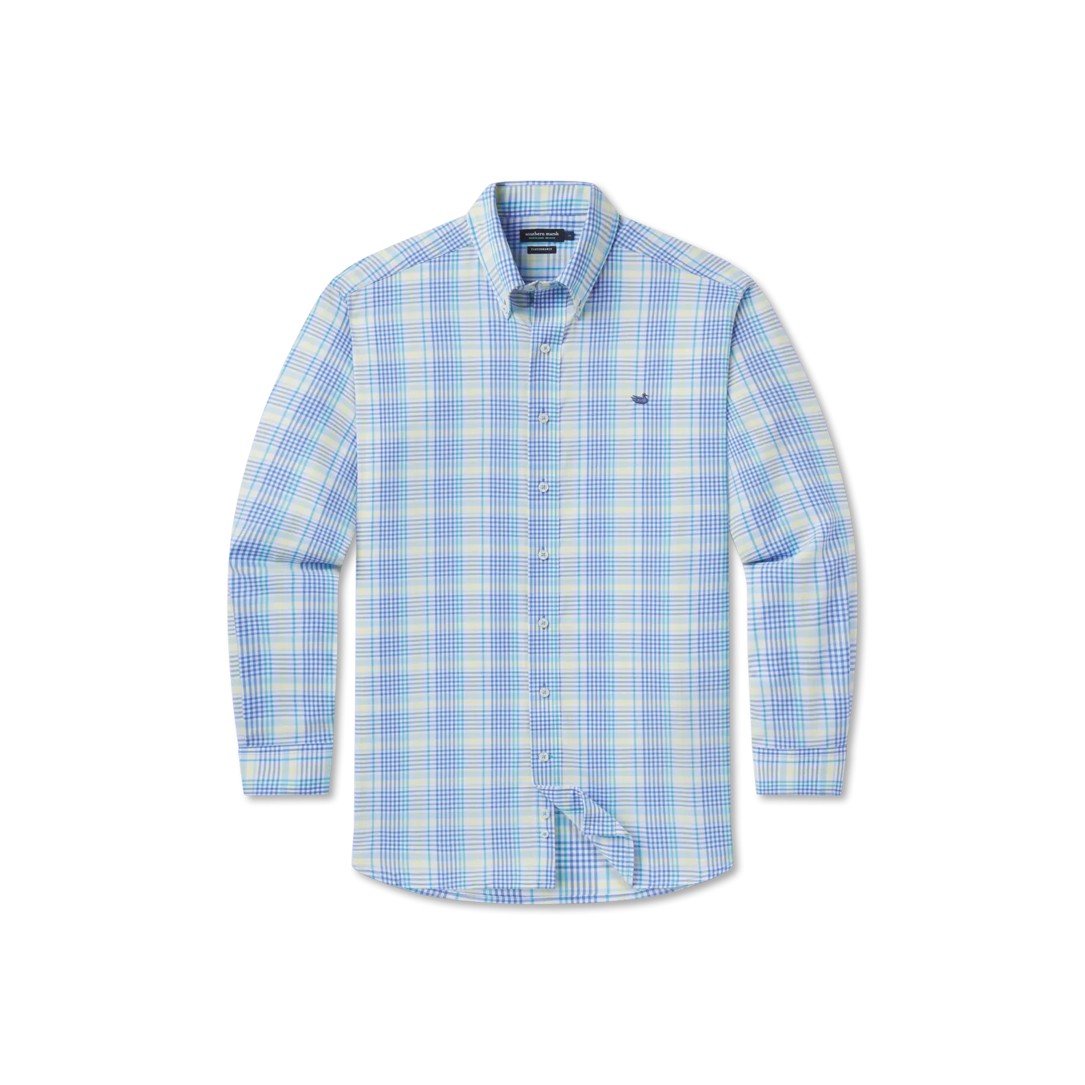 Shores Windowpane Performance Dress Shirt
