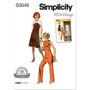 Simplicity Sewing Pattern S3049 Misses' Dress, Tunic and Pants