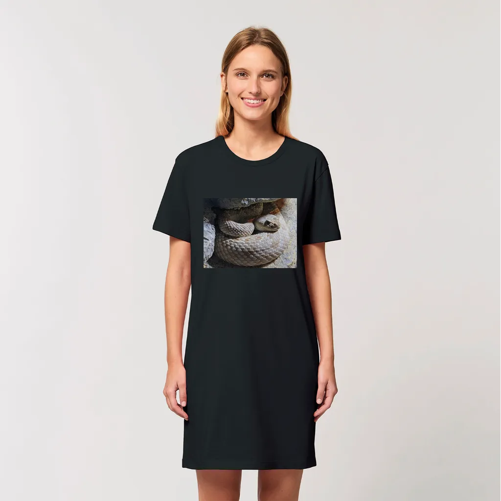 Snake Organic T-Shirt Dress