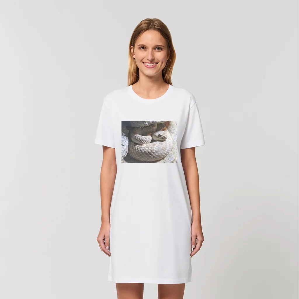 Snake Organic T-Shirt Dress