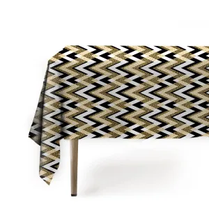 TABLECLOTH - Christmas Black & Gold Pattern