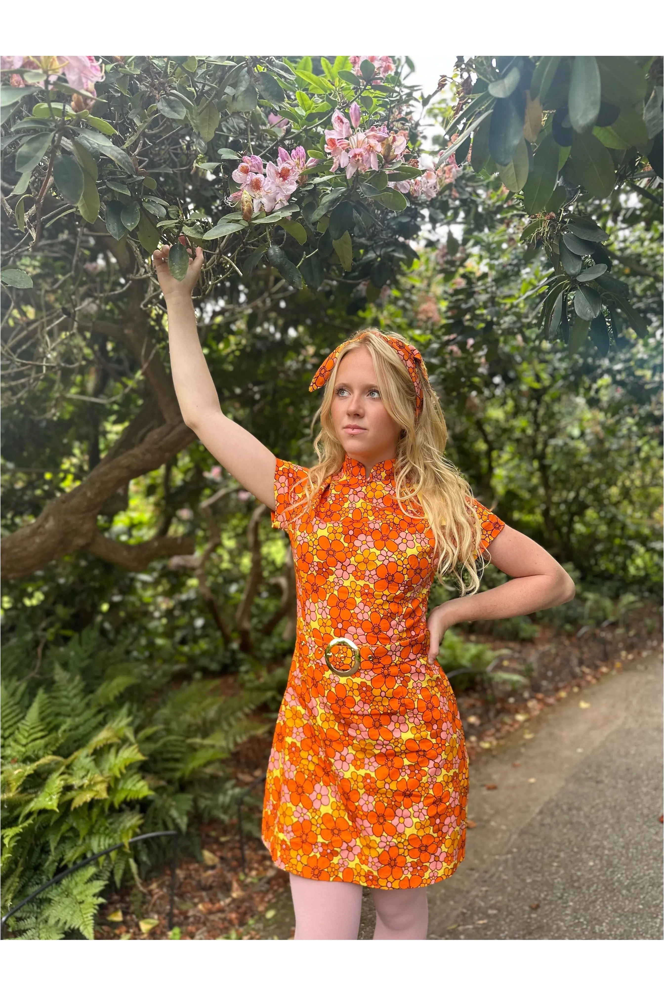 The Chain - Exclusive 'Lulu' California Poppy Pink - Dress