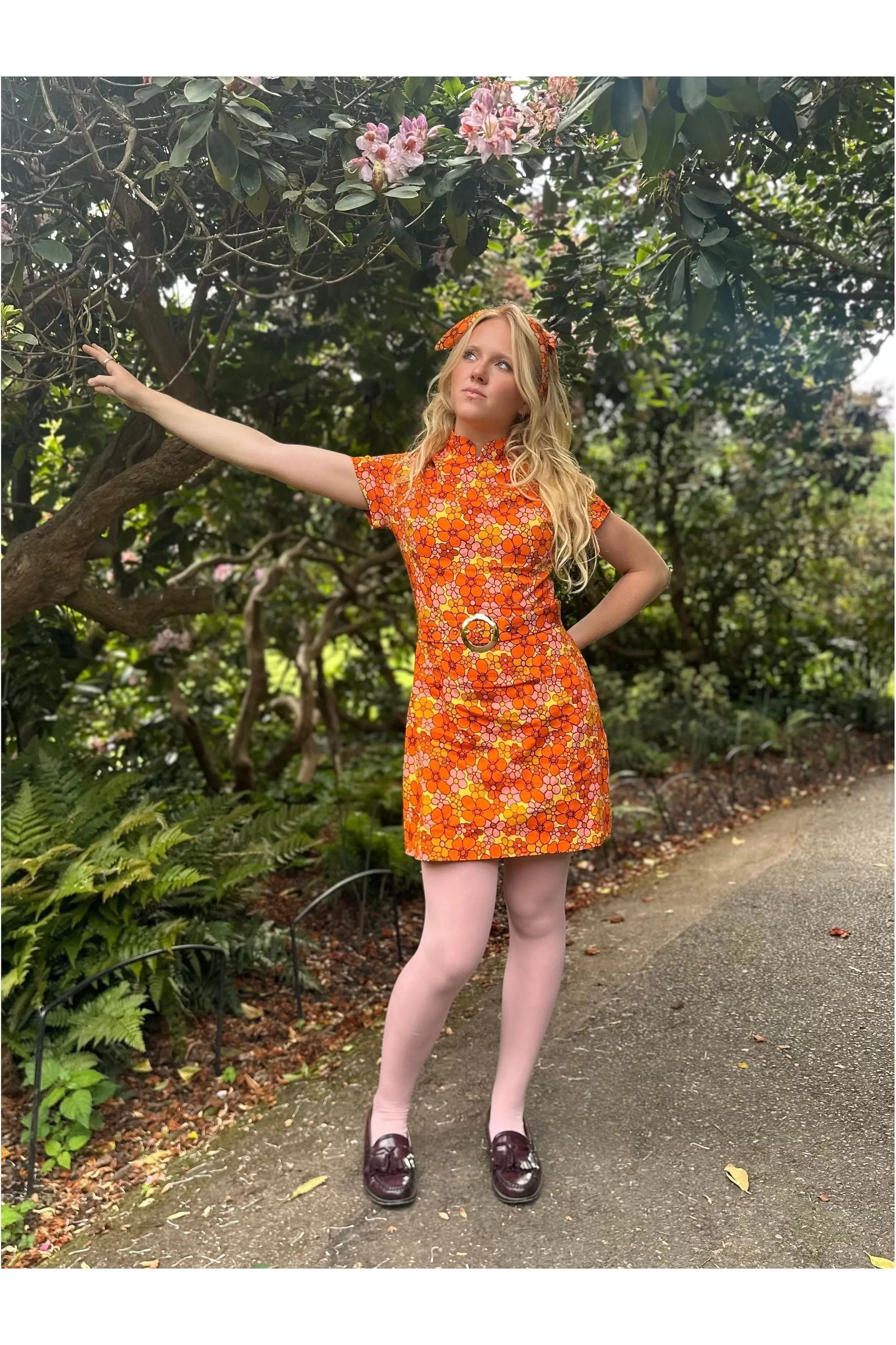The Chain - Exclusive 'Lulu' California Poppy Pink - Dress