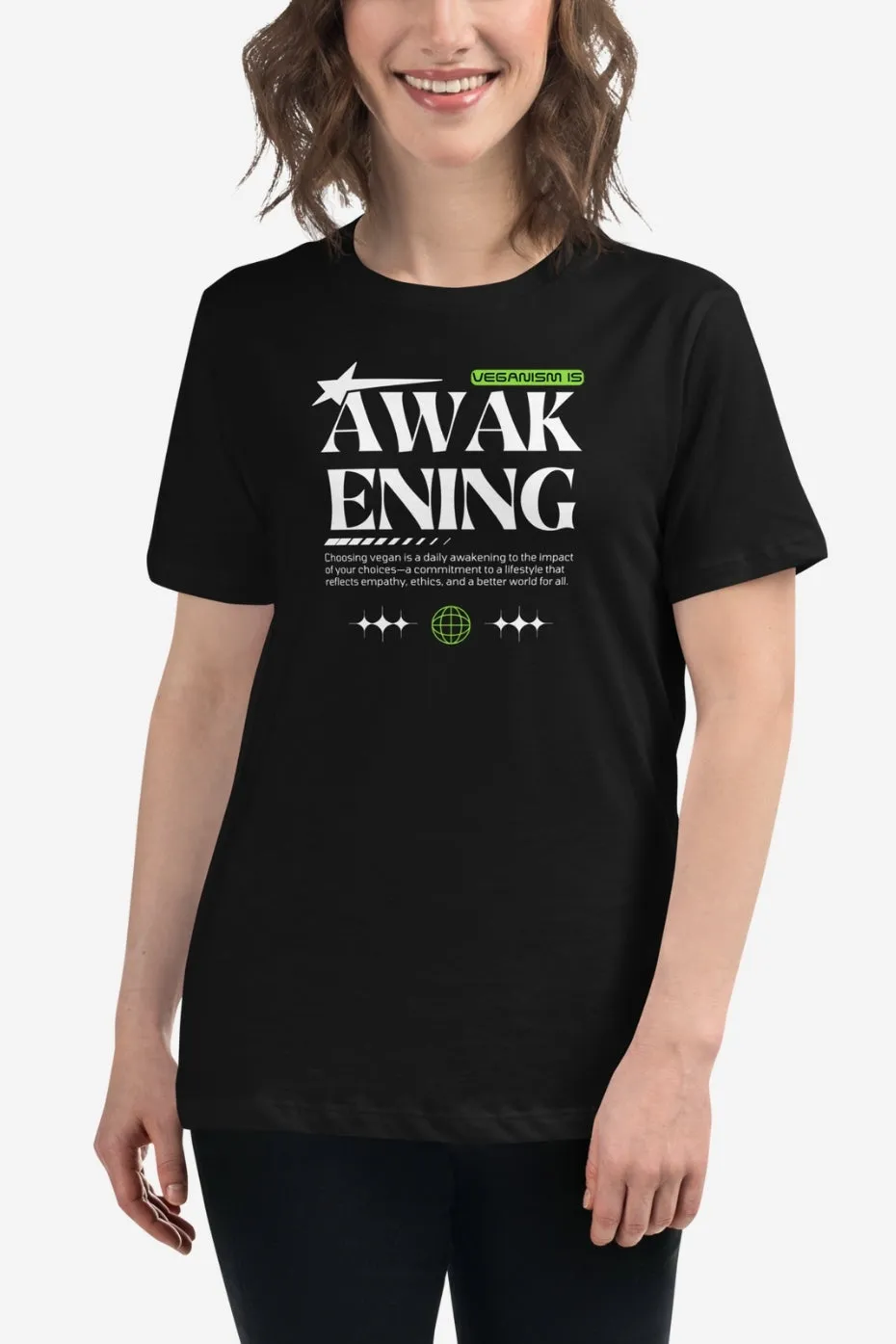 Veganism is Awakening Women's Relaxed T-Shirt