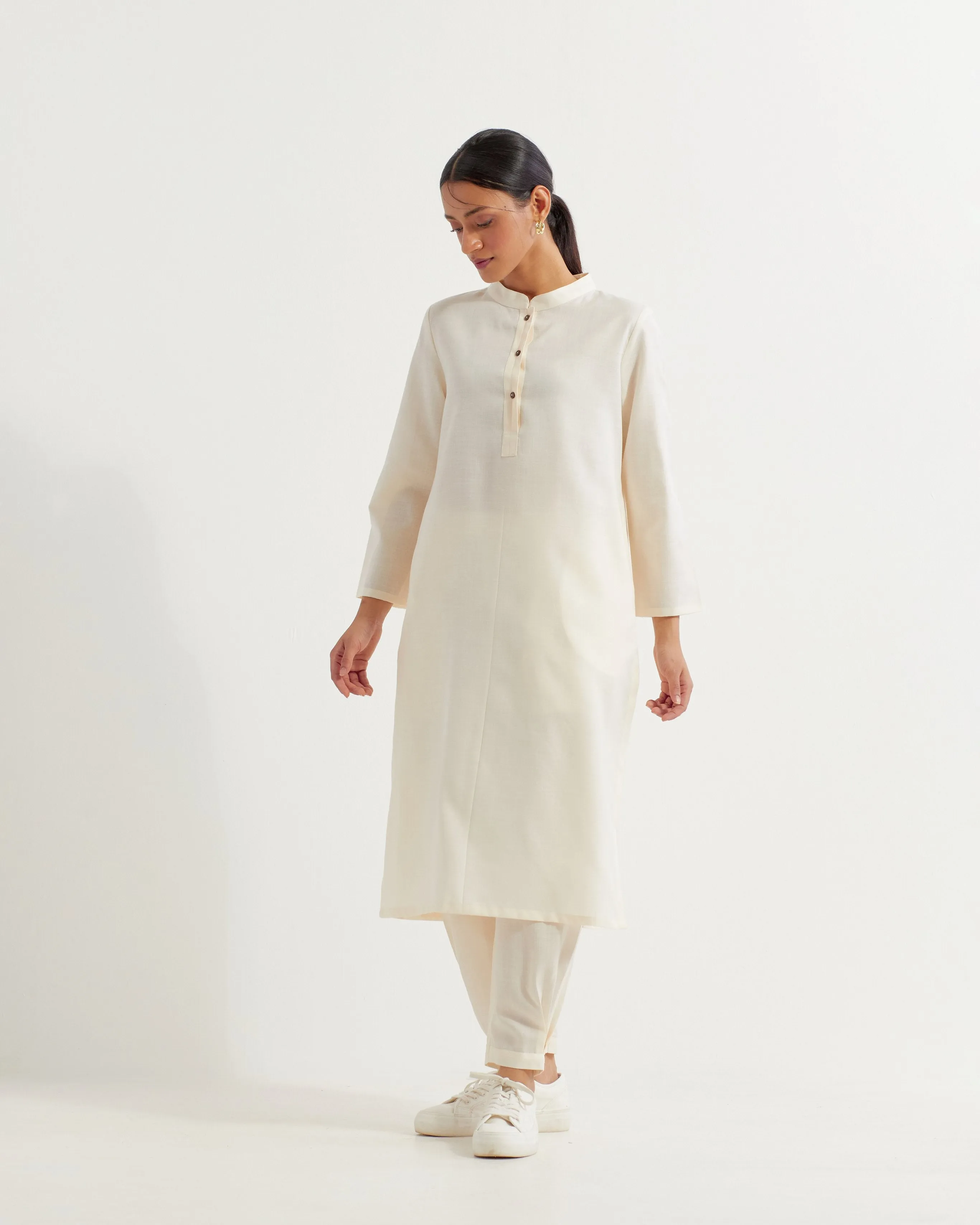 White Boyfriend Co-ord Set (Set of 2)