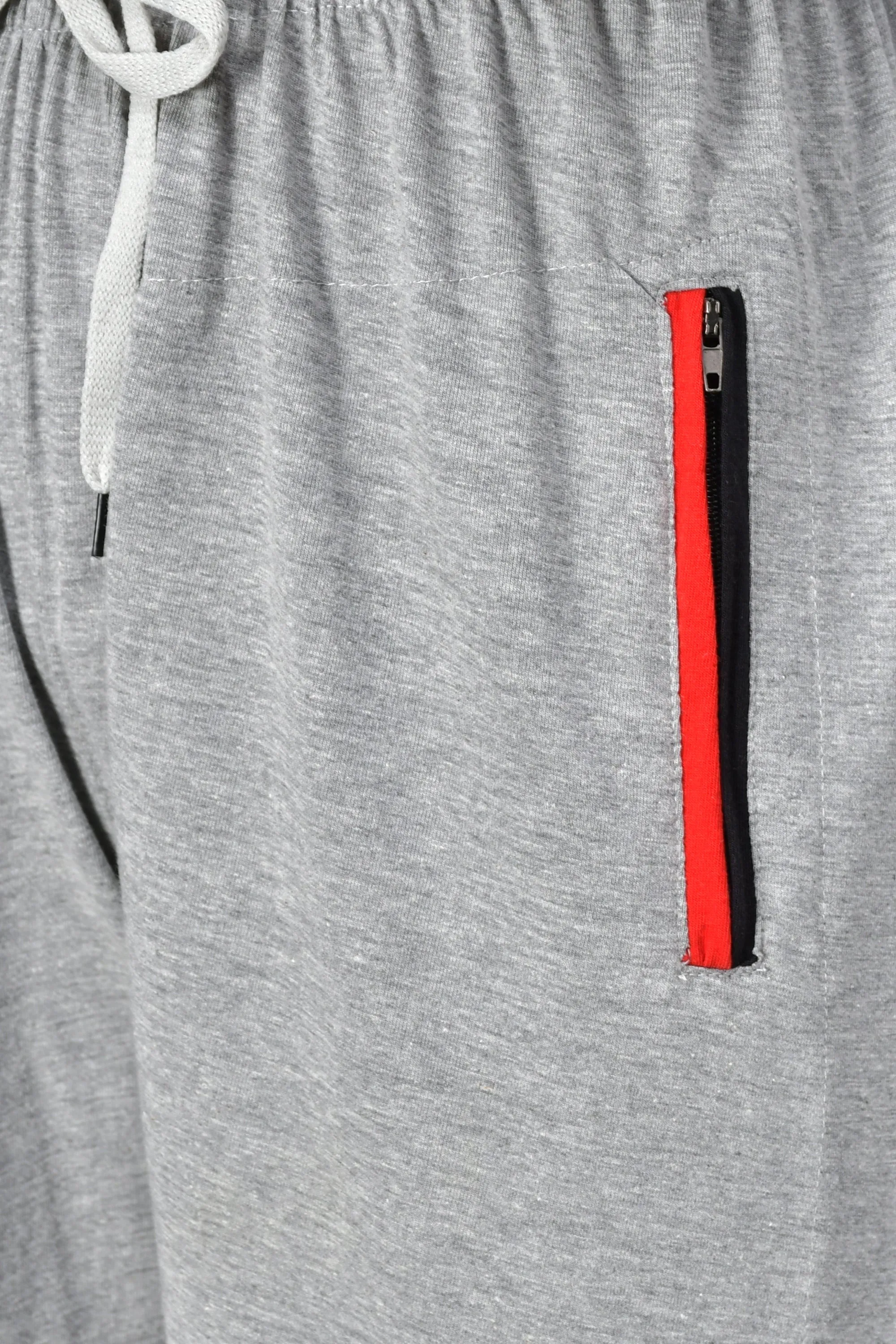 Women's Grey Track Pants with Zip Pockets