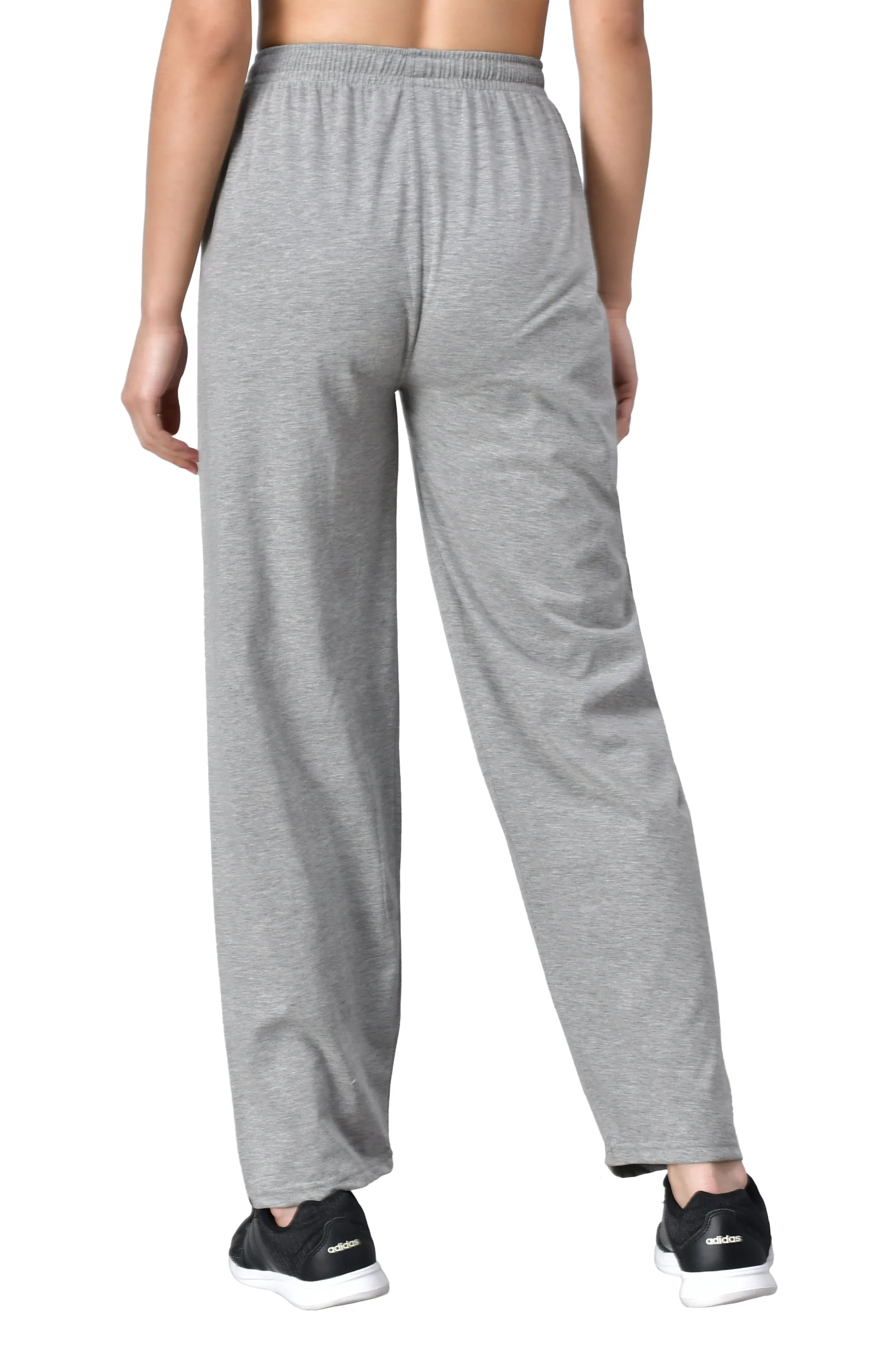 Women's Grey Track Pants with Zip Pockets