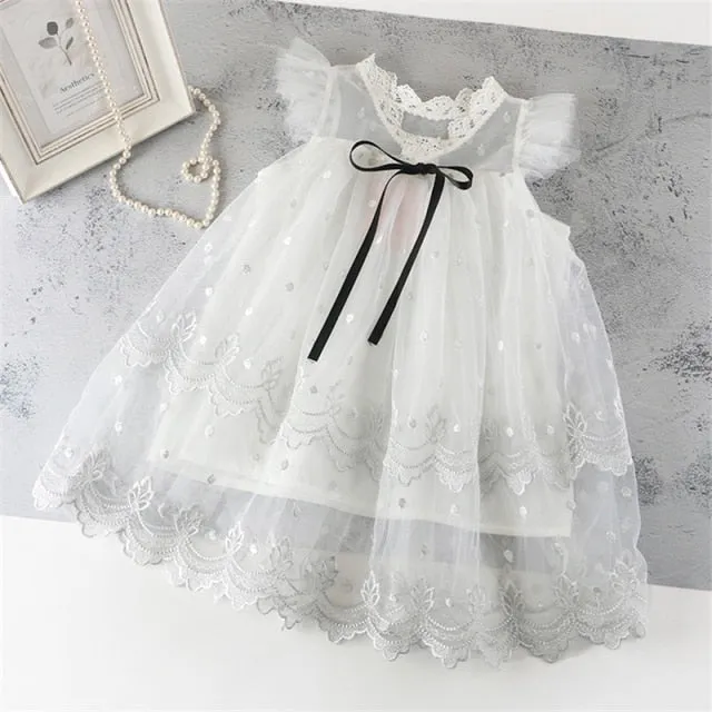 Yeknu Summer Lace Children Clothing Princess Kids Dresses For Girls Causal Wear Unicorn Dress 3 8 Years Girls Dress Vestido Robe Fille