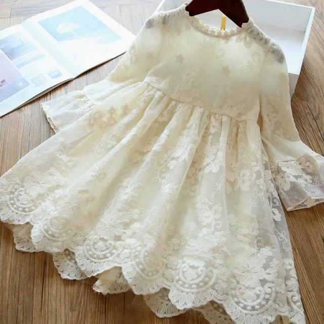 Yeknu Summer Lace Children Clothing Princess Kids Dresses For Girls Causal Wear Unicorn Dress 3 8 Years Girls Dress Vestido Robe Fille